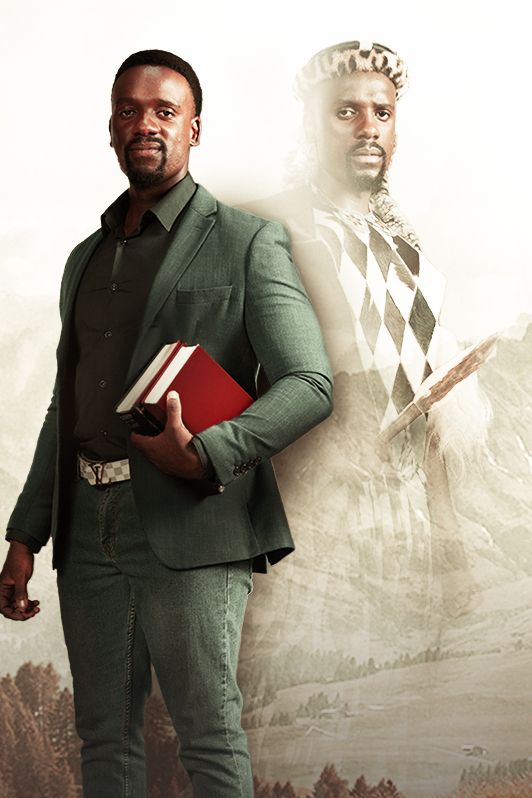 Black man wearing green suite